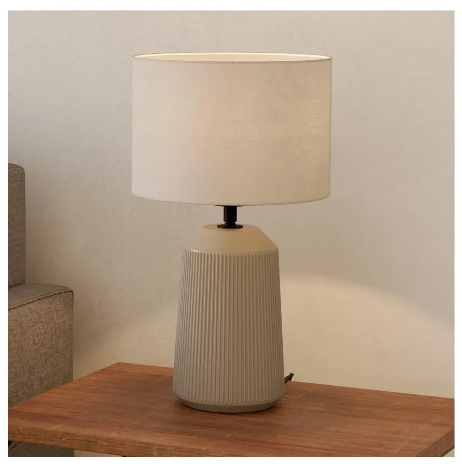 Eglo 900823 - Asztali lámpa CAPALBIO 1xE27/40W/230V krémes