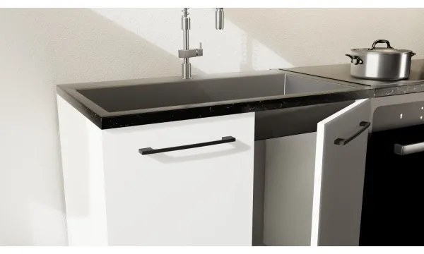 EVE 200 cm-es fehér konyhabútor