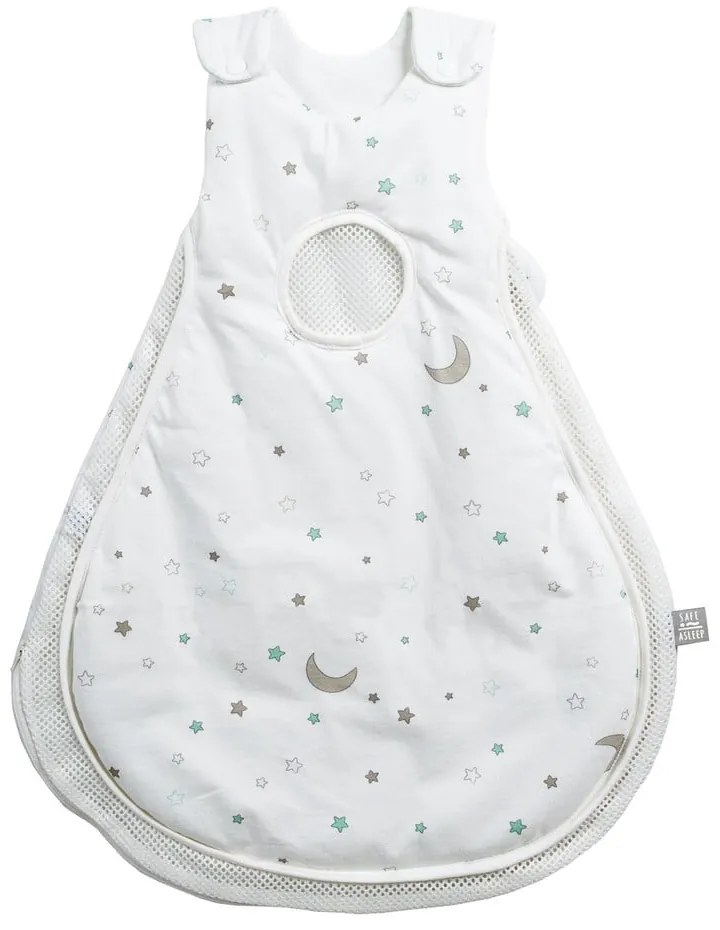 Fehér-bézs pamut babahálózsák 50x66 cm Sternenzauber – Roba