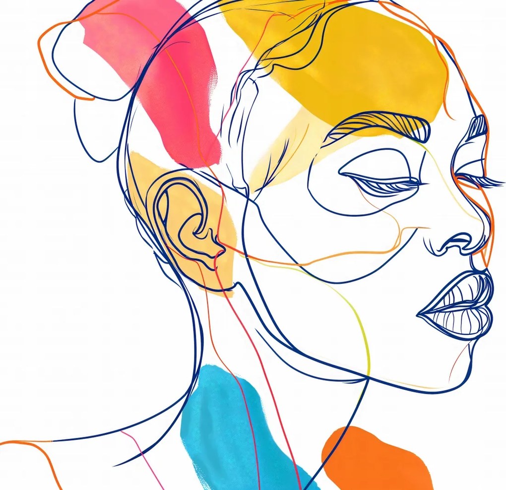 Poszter 60x50cm Kontúros szavak