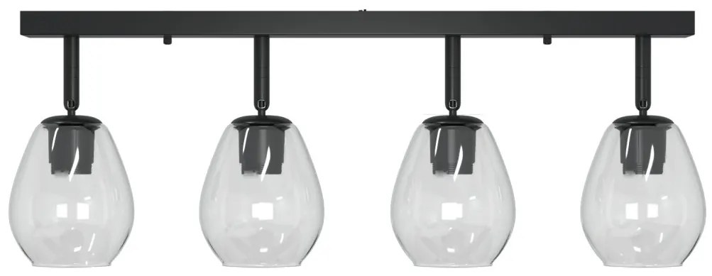 Mennyezeti Lámpák Állítható Üveg Lámpaernyővel Anthracit E27