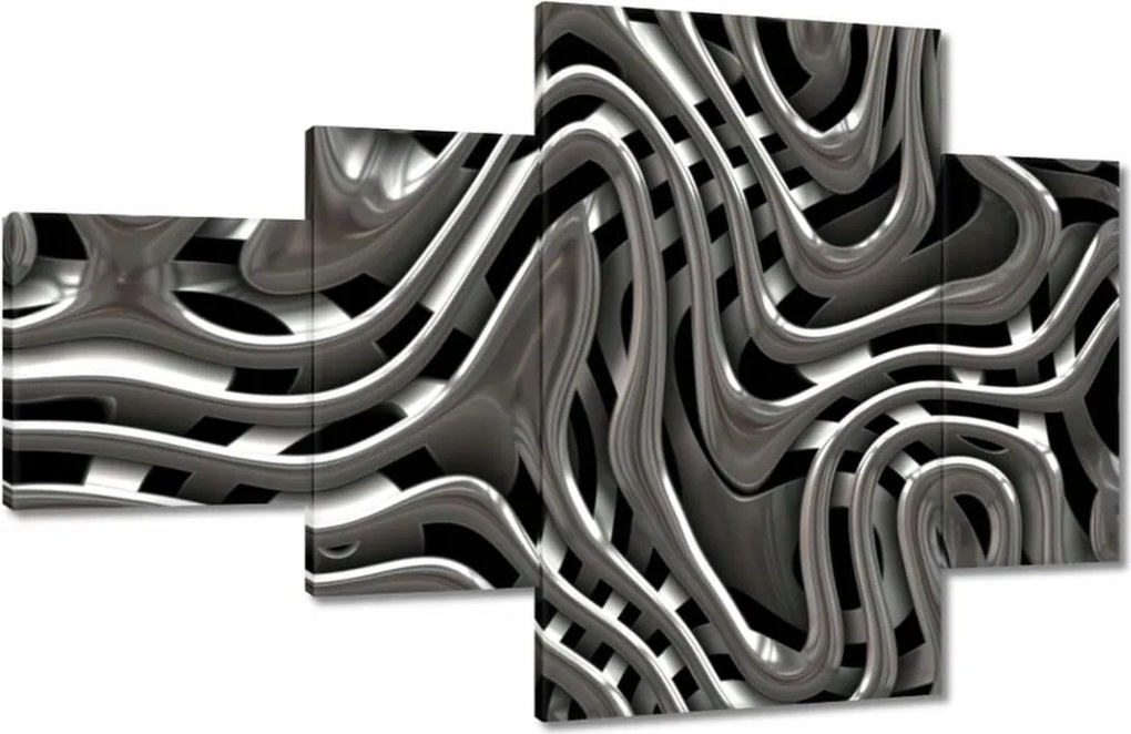 Festmények 130x80 Élő ezüst