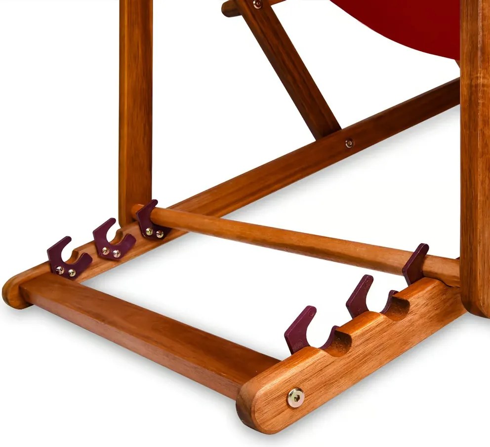 SIENA kerti nyugágy, 94x60x94cm, piros Casaria