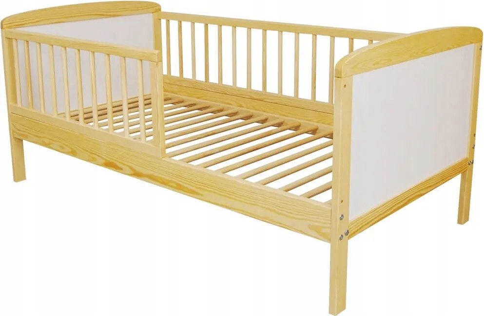 Bartek gyerekágy 140x70 cm fenyő/fehér ágy óvodásoknak