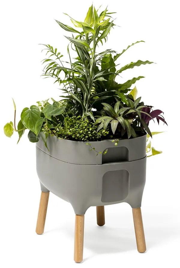 Műanyag önöntözős termesztő virágláda Urbalive – Plastia