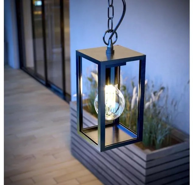 Lámpa Kerti lámpatest VENTANA-H, E27,, MAX. 20W, IP54, AC220-240V, 50-60Hz, fekete