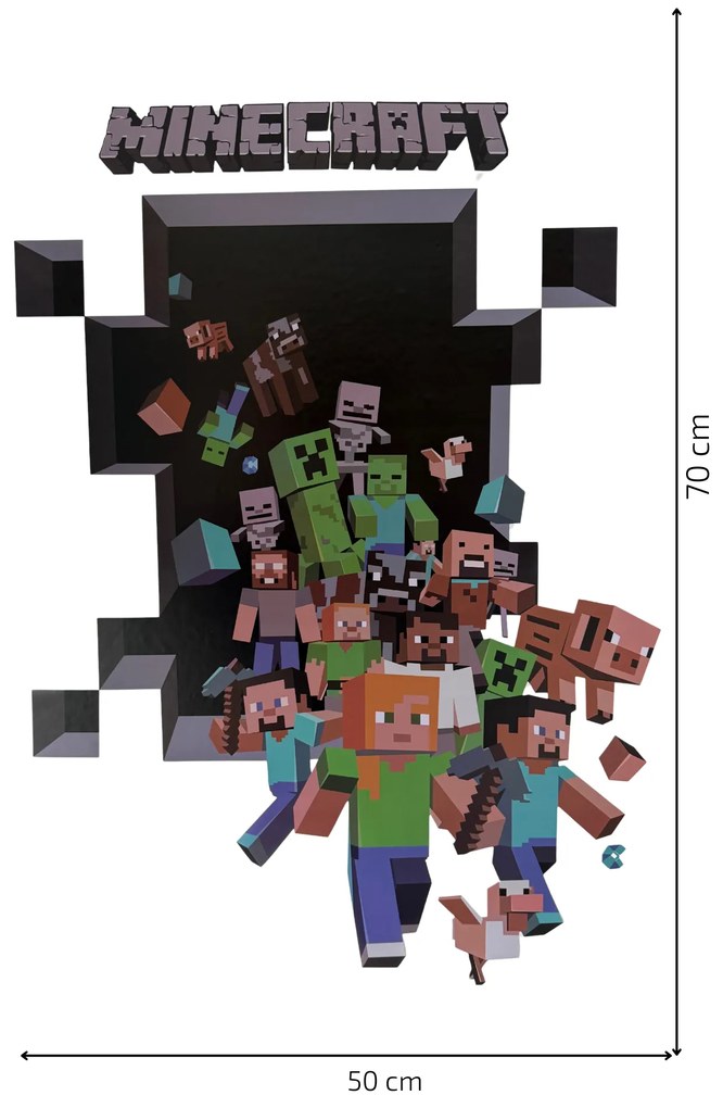 Falmatrica "MINECRAFT 2" 50x70 cm