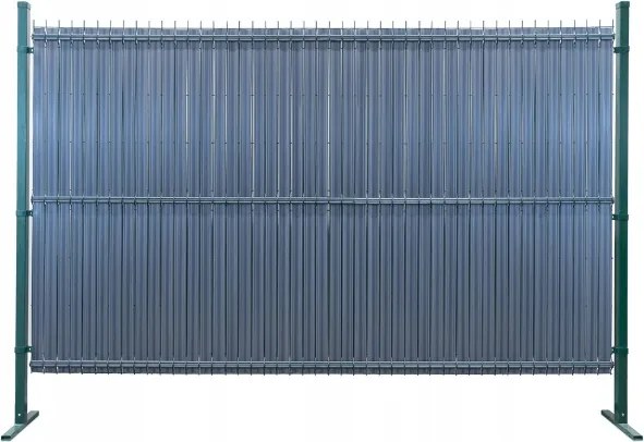 Kerítéspanelvédő állítható lécekkel 50 db 153 cm, szürke