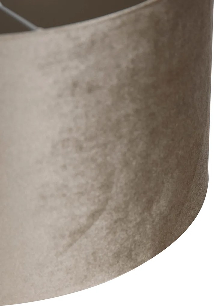 Bársony lámpabúra taupe 35/35/20