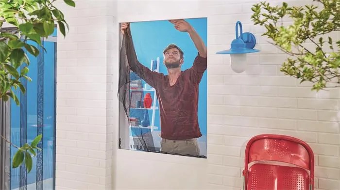 Szúnyogháló, ablakra, öntapadó, 1,3 x 1,5 m, TESA Comfort, fehér (TE55914)