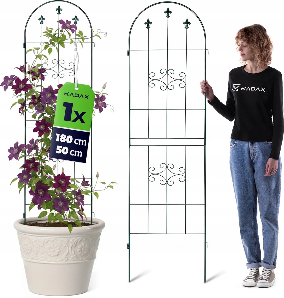 1 Db Kerti Pergola Terasz Támasztó Kúszónövények Rózsa Fém 180cm