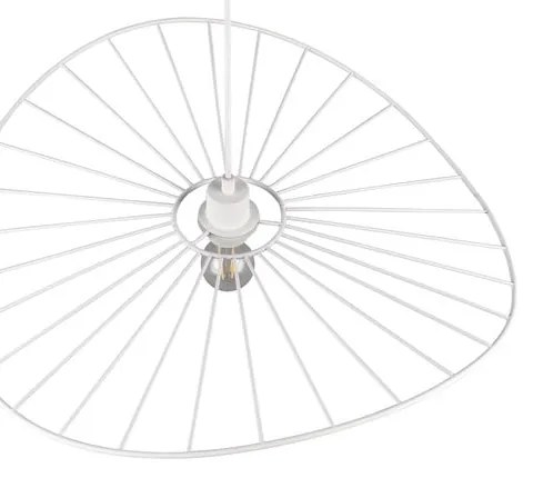 Fehér függőlámpa ø 60 cm Chapeau – Reality