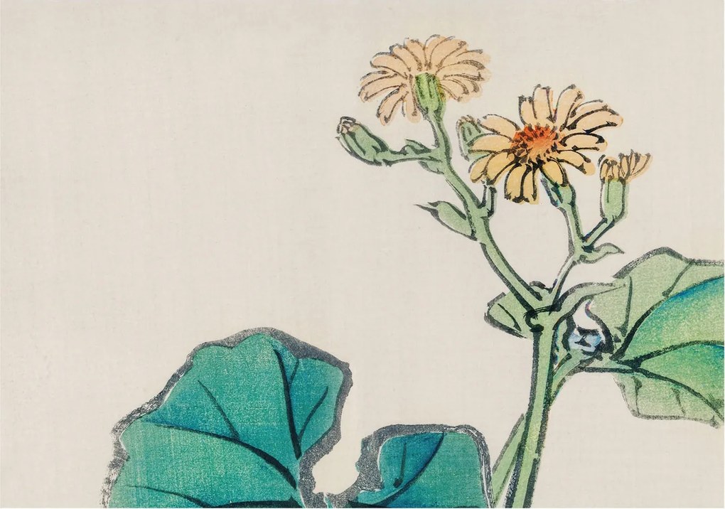 Flizelina Dekoratív Fotótapéta Hálószobába Virág és levelek 312x219 Ragasztó