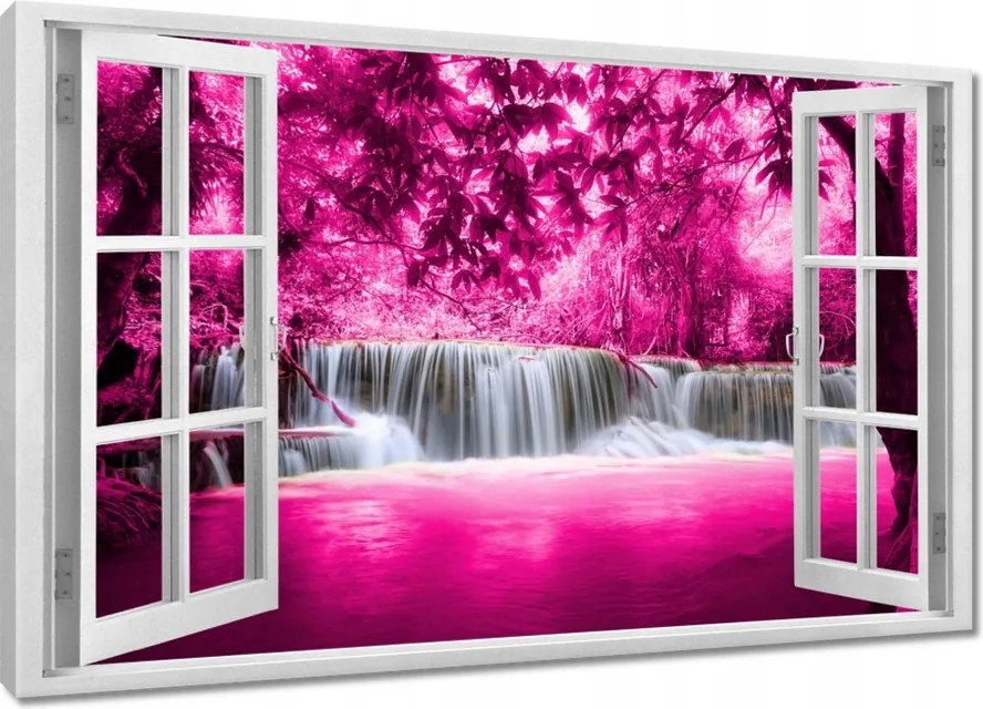 Vászonkép 60x40 Rózsaszín vízesés