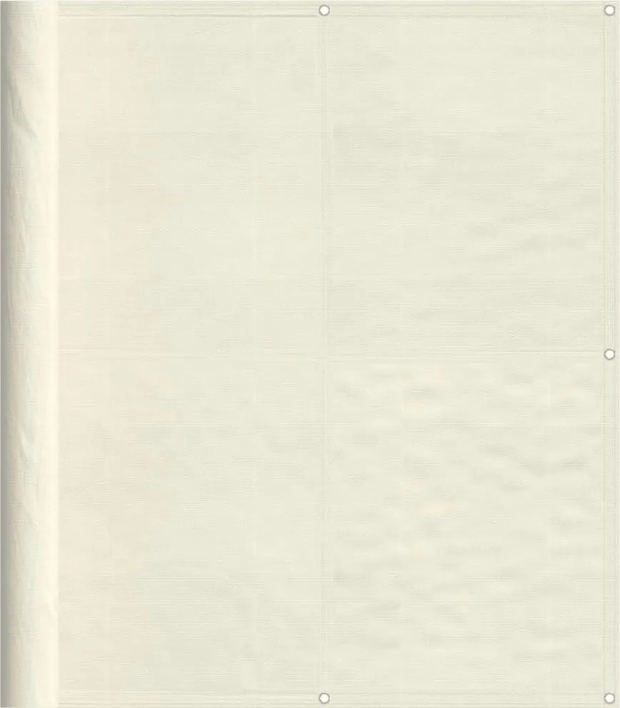 vidaXL krémszínű erkélyparaván 100% oxford poliészter 120 x 700 cm