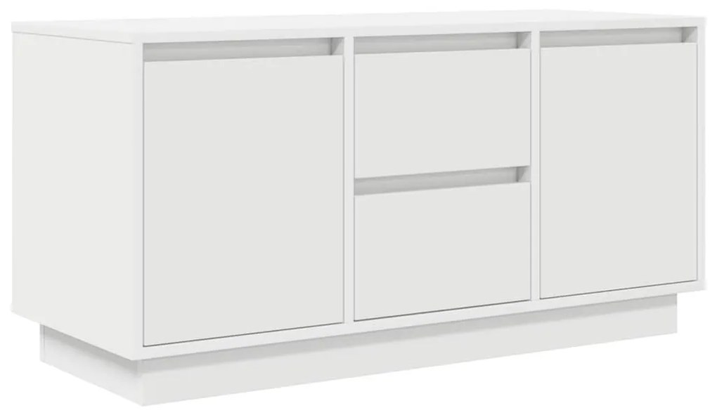fehér TV-szekrény LED-lámpákkal 100x41x50 cm