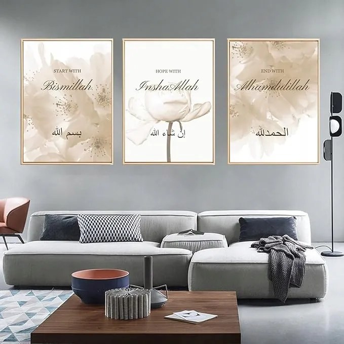 DW1OBR6 Vászonkép keret nélkül 40x60 cm 3 db-os szett