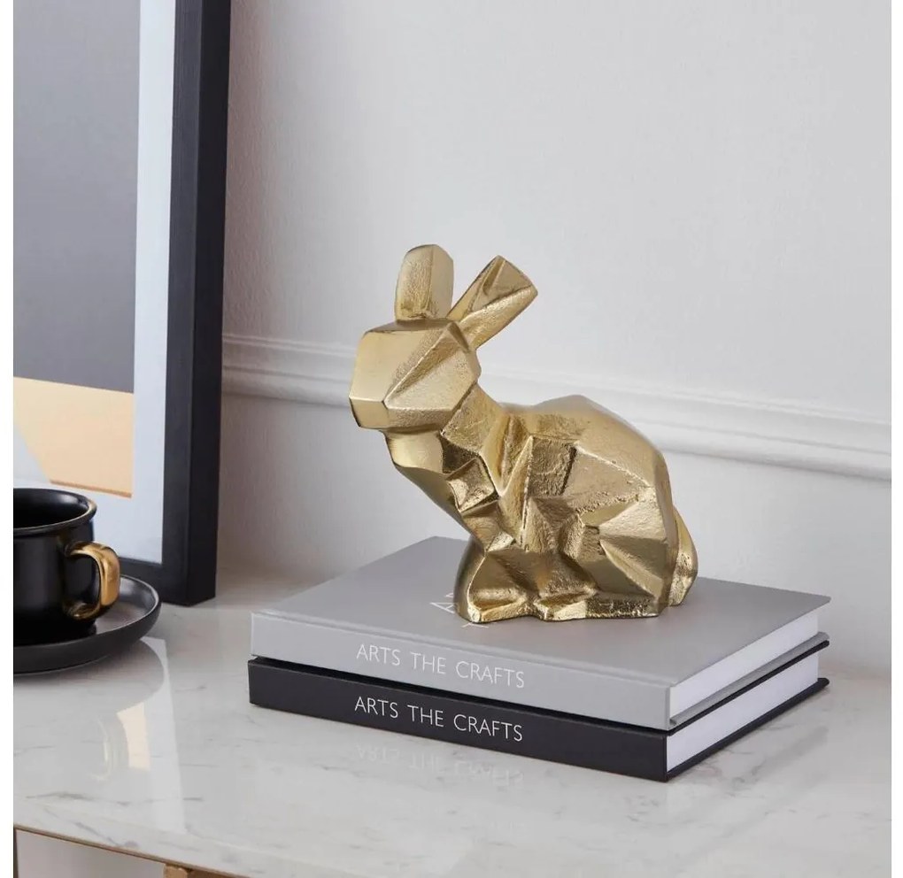 Eglo 427007 - Fém dekoráció NOLALU 17,5x16 cm nyúl/arany