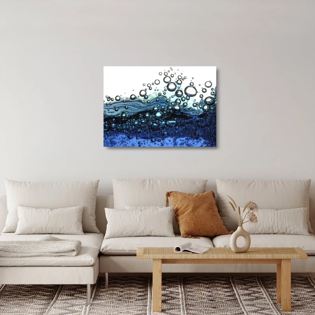 A buborékok képe (üvegen) (70x50 cm)