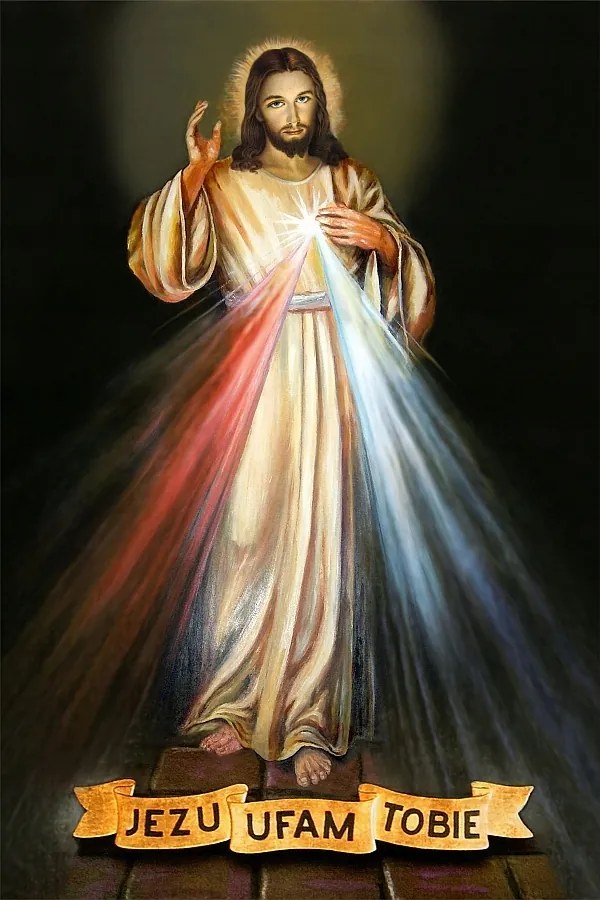 Vászonkép Jézus Bízom Benned Áldozás 80x120cm