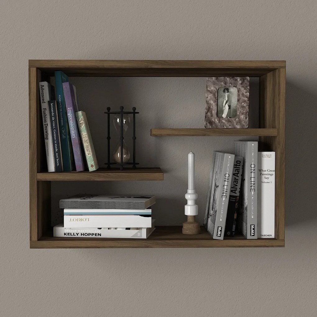 Fali polc Tino - Walnut