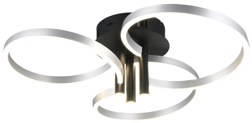 Fekete-ezüstszínű LED dimmelhető mennyezeti lámpa Caruso – Trio