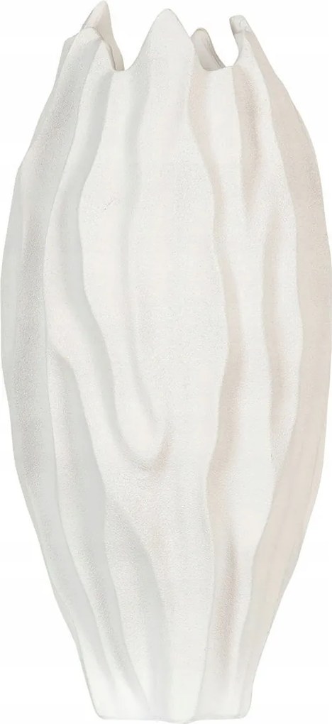 Korall csokortartó Váza fehér matt 37cm magas