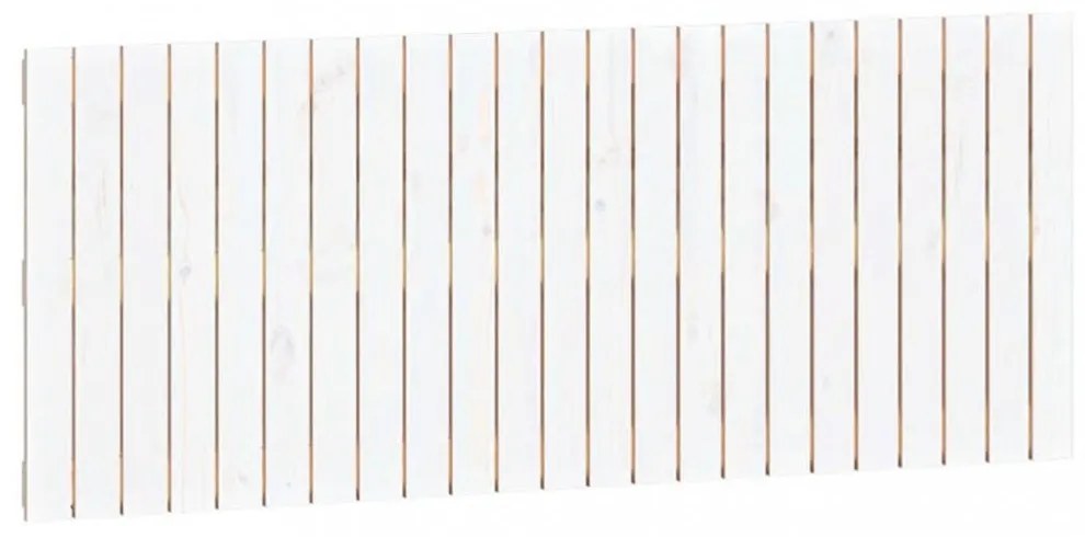 fehér tömör fenyőfa fali fejtámla 147 x 3 x 60 cm