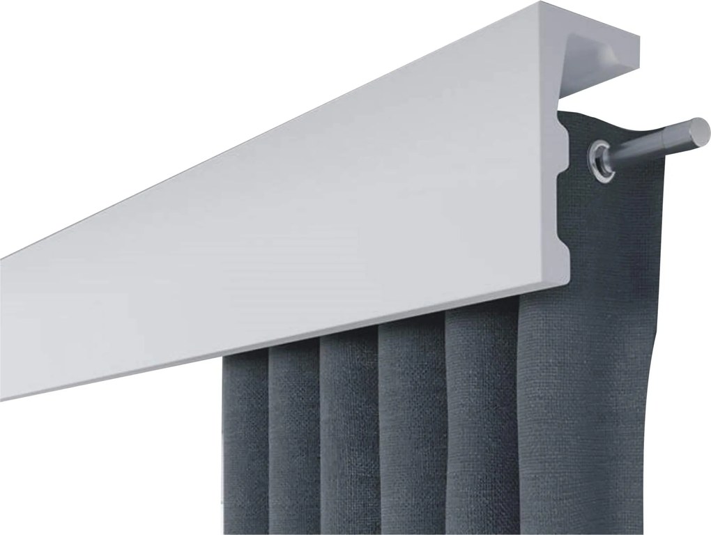 Függönykarnis díszléc Led cső 12cm mennyezeti világítás Xps