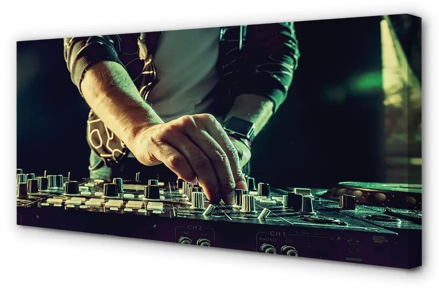 Canvas képek Konzol DJ fejhallgató 140x70 cm