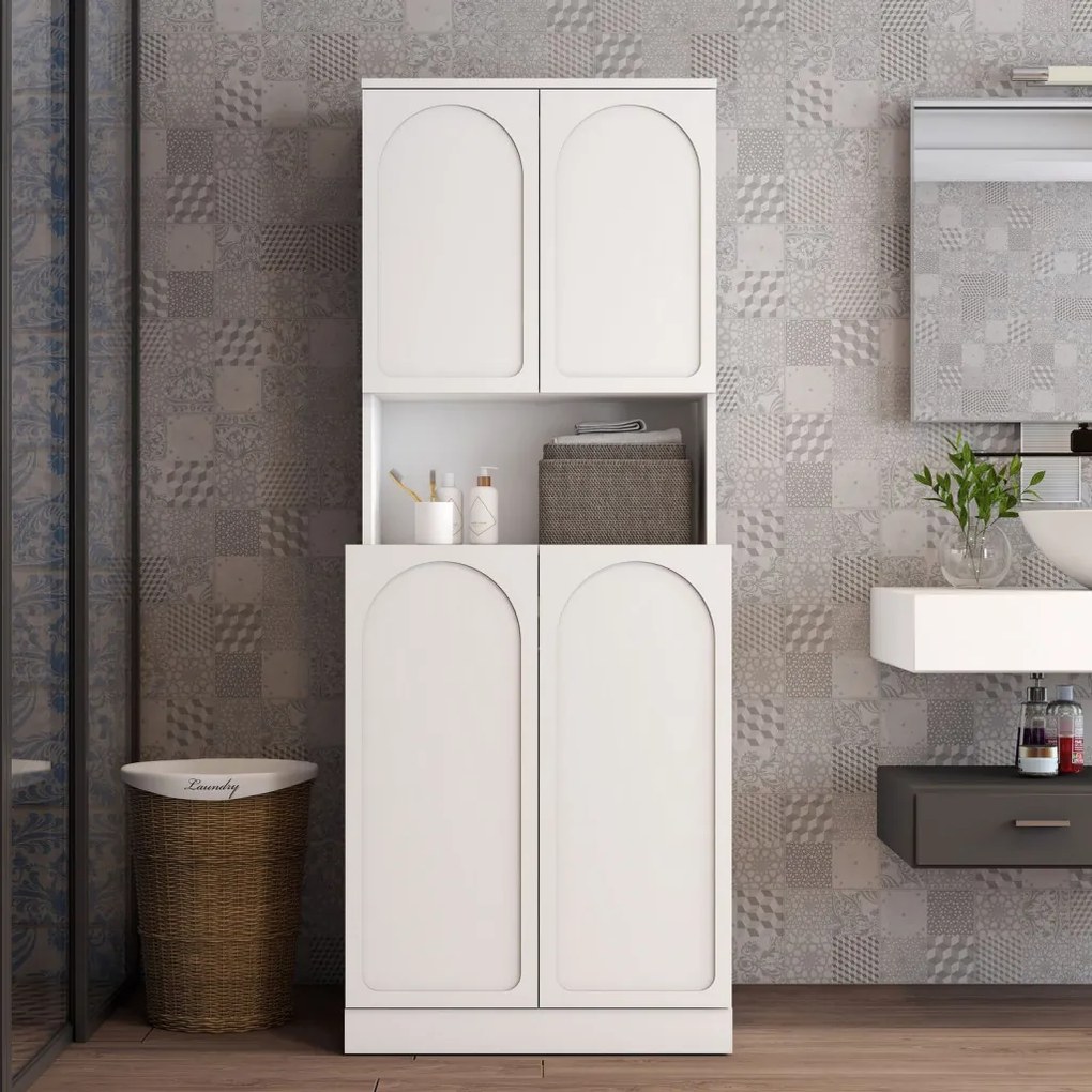Lyon fürdőszobaszekrény, fehér, 70 cm – TR845HCT4401