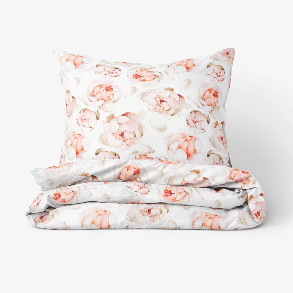 Goldea pamut ágyneműhuzat deluxe - illatos bazsarózsa 140 x 220 és 70 x 90 cm