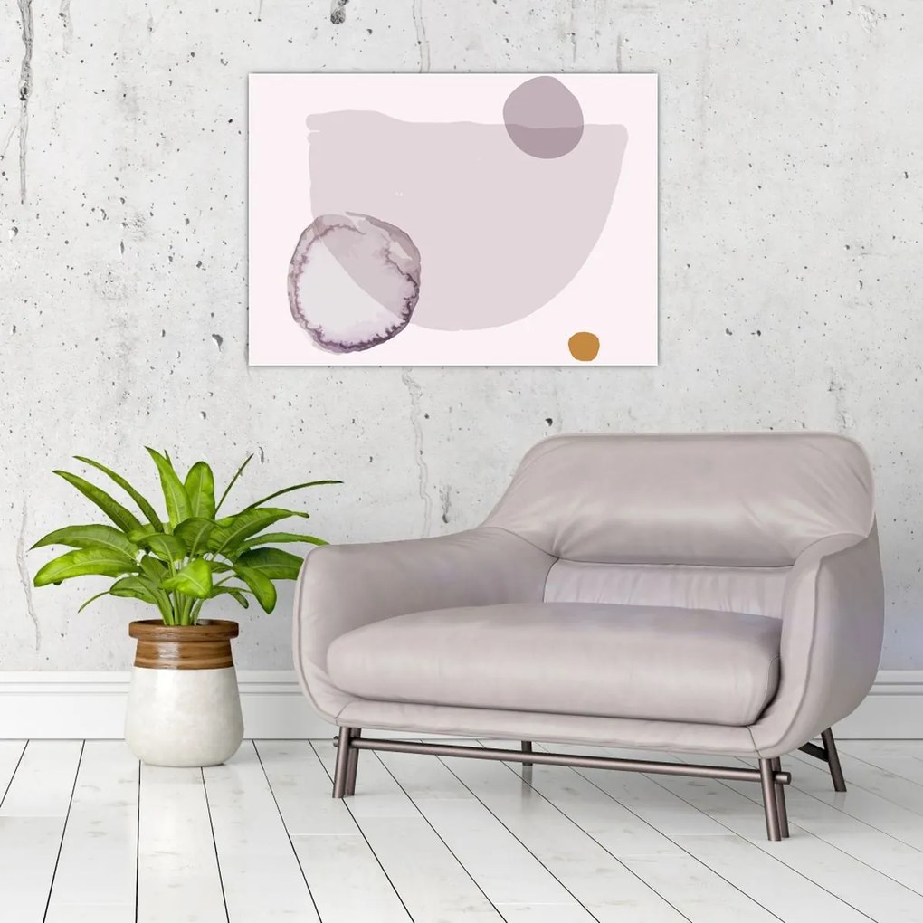 Üveg kép - Lila minimalizmus N⁰2 (70x50 cm)