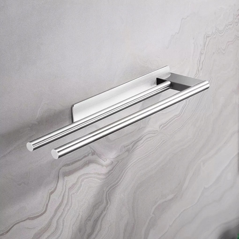 Törölközőtartó Fali Fürdőszobai Tartó Dupla Törölközőszárító