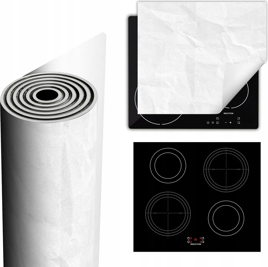 Tűzhelyvédő Szőnyeg Több Helyet Biztosít 60x52 fehér pala