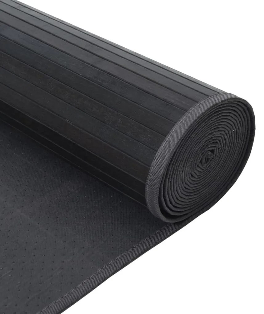 négyszögletű szürke bambusz szőnyeg 70 x 1000 cm