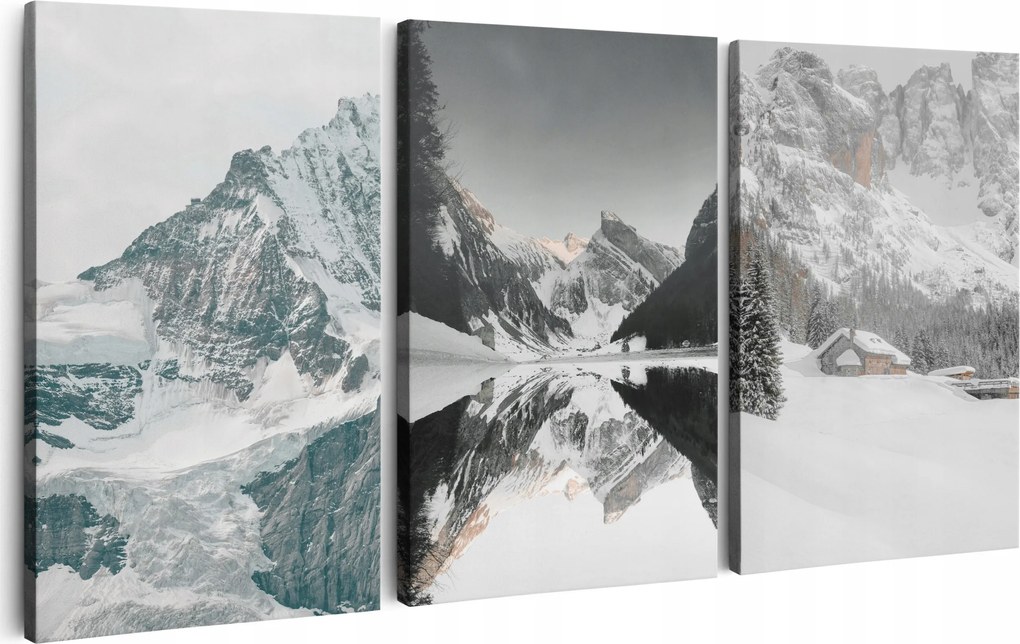 Vászonkép 180 cm *többféle minta* Konyhai Faliképek Tél Hegyek