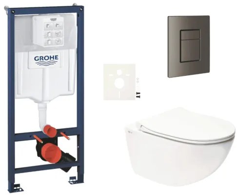 Függesztett WC-készlet könnyű falakhoz / előfalra szerelhető SAT Infinitio SIKOGRSIN11SCAL0