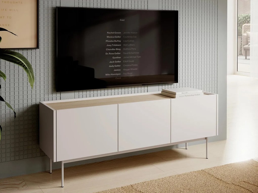 TV szekrény Corado CRTV144 (kasmír + linea tölgy) . 1106202