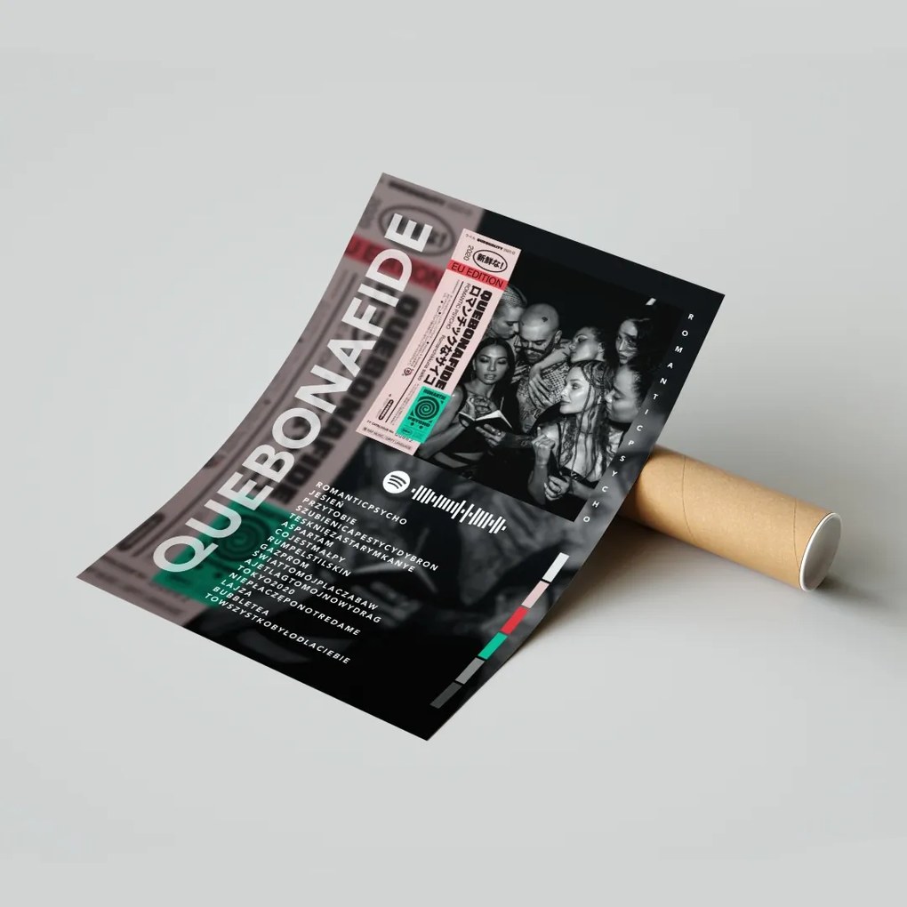 Poszter Album Quebonafide Romantic Psycho 50x70 cm Ajándék ötlet