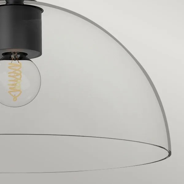 Alora Mood ALM-JUDE-SF-MB-CL JUDE mennyezeti lámpa 1xE27/60W/230V, Ø30,5 cm, fekete