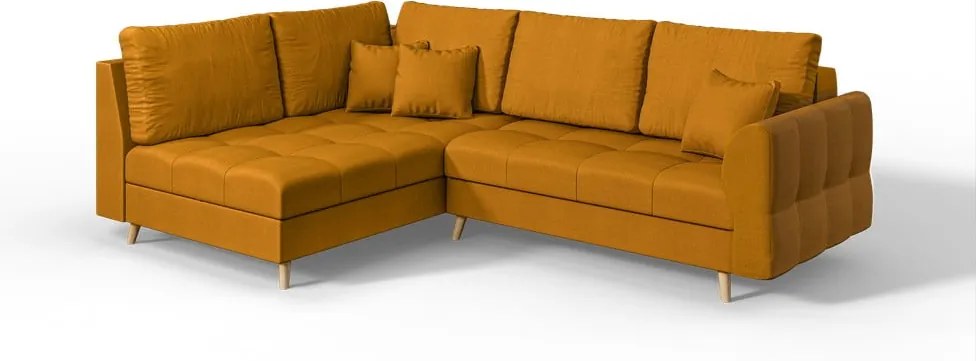 Mustársárga sarokkanapé (bal oldali) Ariella – Ropez