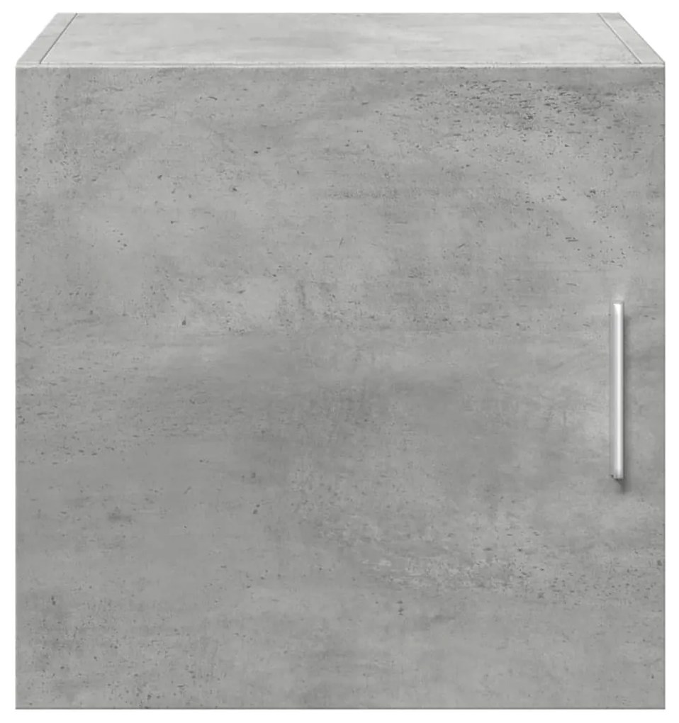 betonszürke szerelt fa faliszekrény 40 x 42,5 x 40 cm