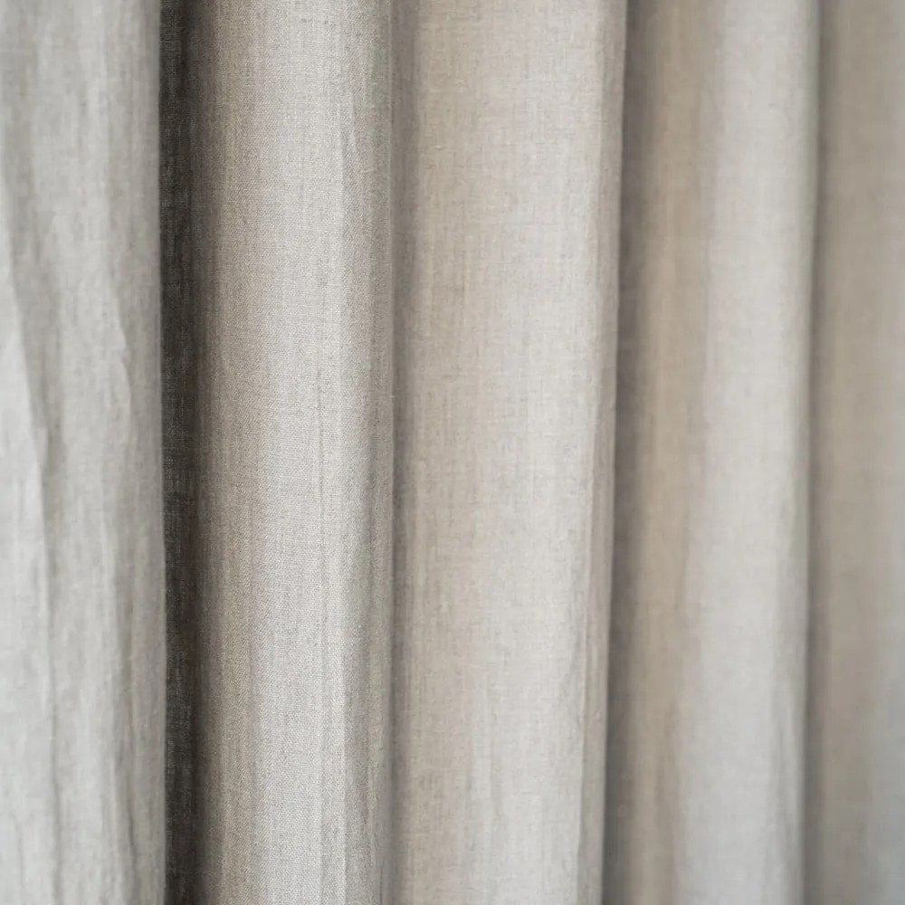 Night Time bézs len függöny, 275 x 140 cm - Linen Tales