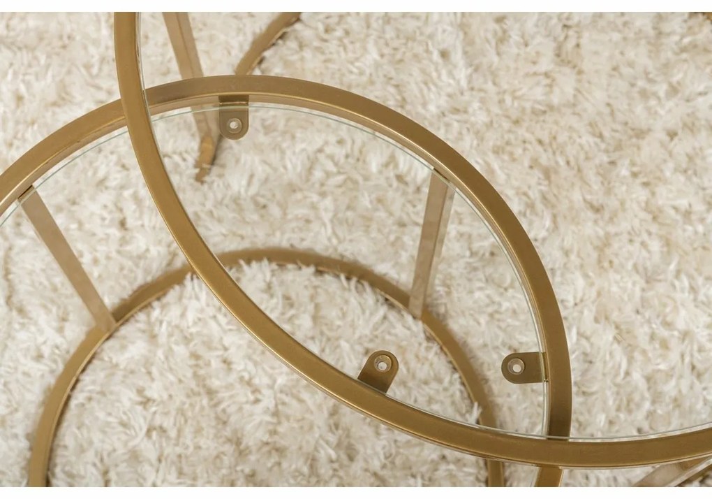 Aurum Gold dohányzóasztal szett 60 cm, 2 db