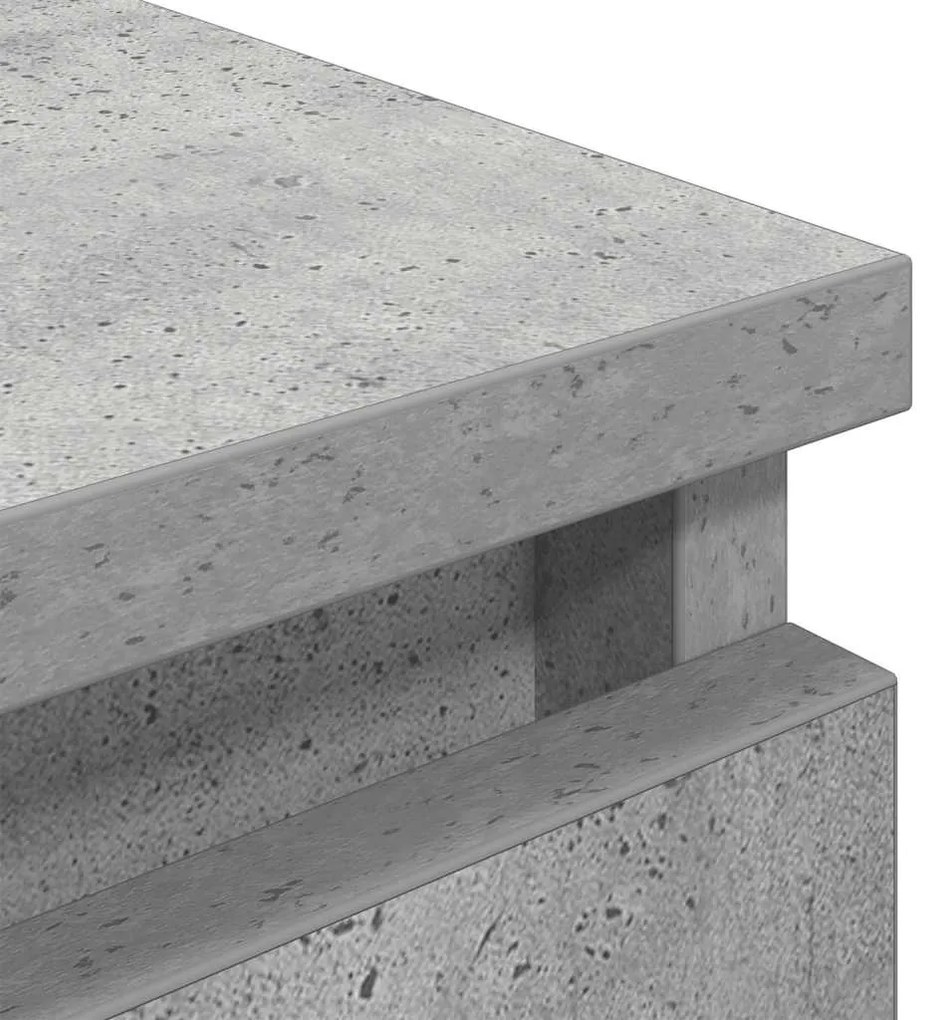 betonszürke szerelt fa TV-szekrény 80x35x54 cm