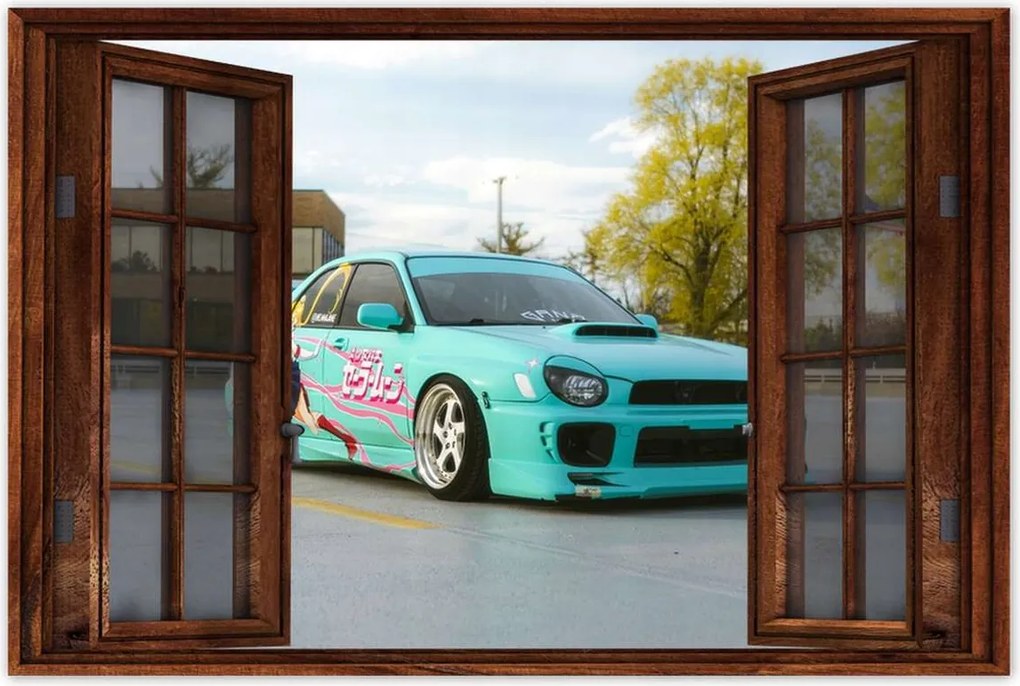 Poszter 60x40 Türkiz Fura Sport Car