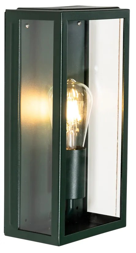 Ipari kültéri fali lámpa sötétzöld üveggel IP44 - Rotterdam