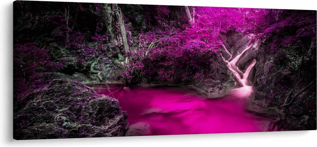 Kép - Rózsaszín erdő (120x50 cm)