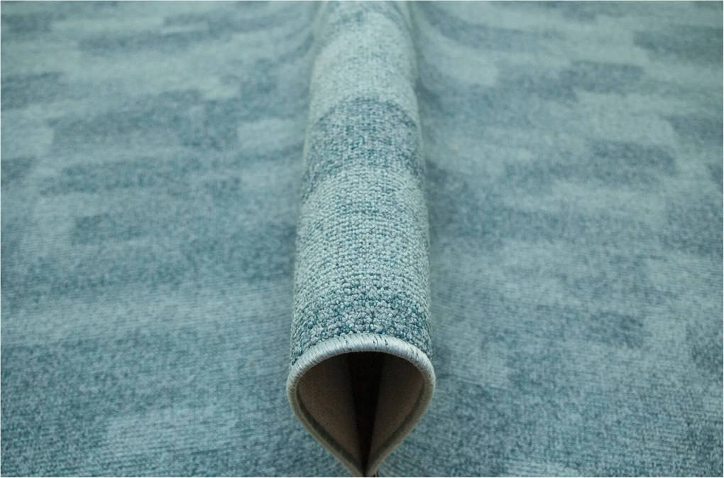 Hurkos Szőnyeg Strapabíró Divatos Melange Türkiz Árnyalatok Pave 150x300 cm